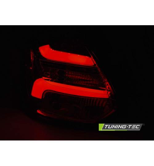 Stopuri LED compatibile cu Ford FOCUS 3 11-10.14 Hatchback Rosu Fumuriu LED BAR SEQ IND. KTX3-LDFO57