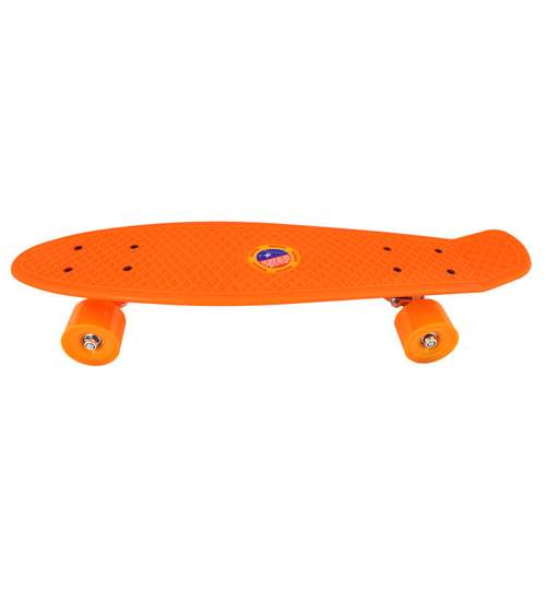 Placa Skateboard pentru Copii, Lungime 56cm, Capacitate 60kg, Culoare Portocaliu