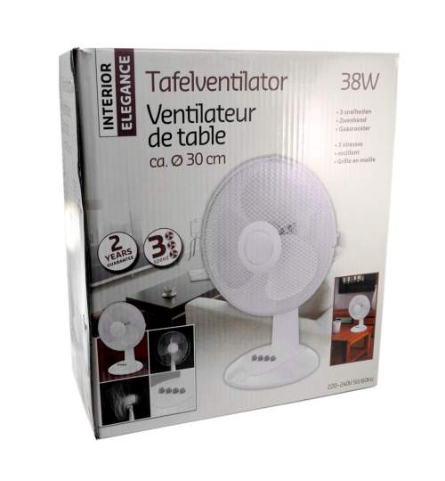 Ventilator de birou, 38 W, 30 cm MART-217110