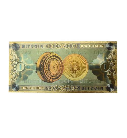 Bancnota de colectie Bitcoin, model 3D pentru colectionari MTEK-bitcoin-bc