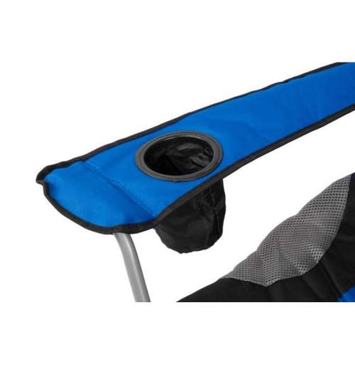 Scaun pliabil Strend Pro Camping, albastru, 80x50x105 cm FMG-SK-2172563