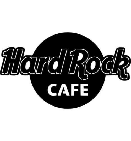 Decoratiune metalica de perete Krodesign Hard Rock Caffe KRO-1067, Lungime 60 cm, negru, grosime 1.5 mm FMG-KRO-1067