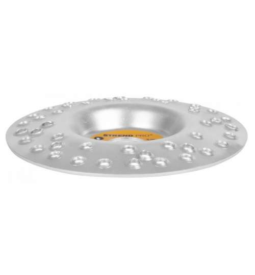 Disc circular slefuit, modelat, cu gauri, otel carburat, pentru lemn, plastic, 125 mm, Strend Pro MART-226735