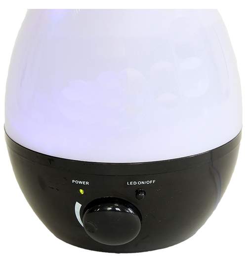 Umidificator de aer cu ultrasunete si lumina ambientala de camera