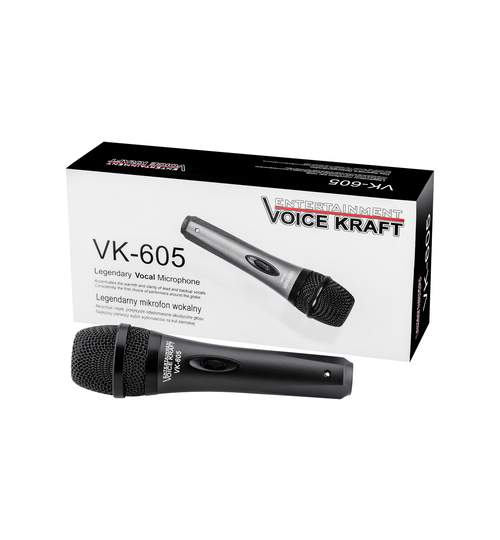 Microfon Profesional Fara Fir si Cap Metalic Voice Kraft VK605
