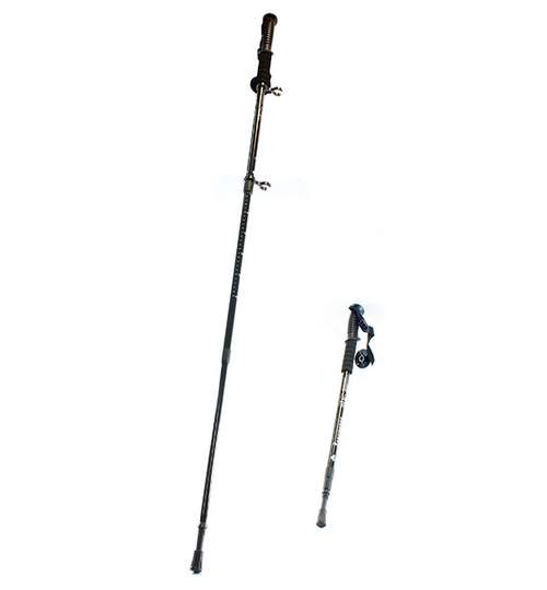 Set bete telescopice pentru drumetii - bete trekking - din aluminiu cu inaltime reglabila pana la 140cm