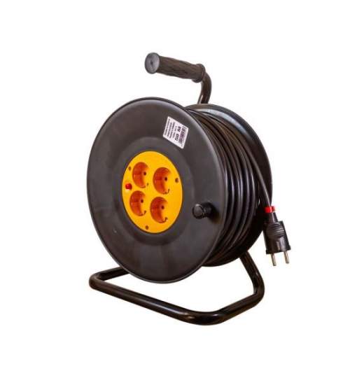 Prelungitor electric industrial, pe tambur, 3x1.5 mm², IP20, 30 m, Gelux MART-DR4T1530
