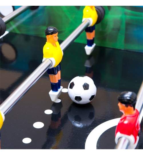 Masa Joc de Mini Fotbal Foosball cu 20 Jucatori, Dimensiuni 101x50x65cm