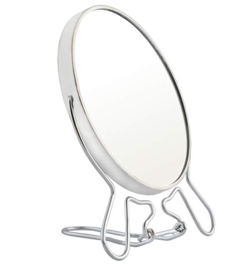Oglinda Dubla Pliabila pentru Cosmetica cu Lupa, Marire 2x, Diametru 11cm