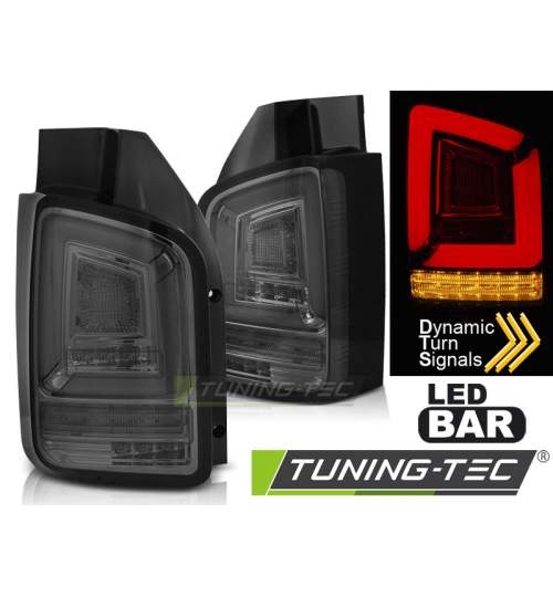 Stopuri LED compatibile cu VW T5 10-15 Fumuriu FULL LED SEQ INDICATOR KTX3-LDVWL8