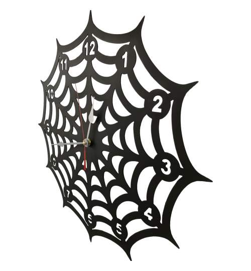 Ceas de perete metalic Krodesign Spider, diametru 50 cm, negru FMG-KRO-1016