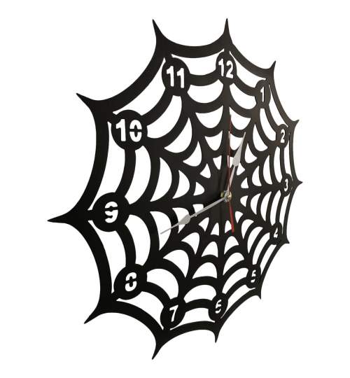 Ceas de perete metalic Krodesign Spider, diametru 50 cm, negru FMG-KRO-1016