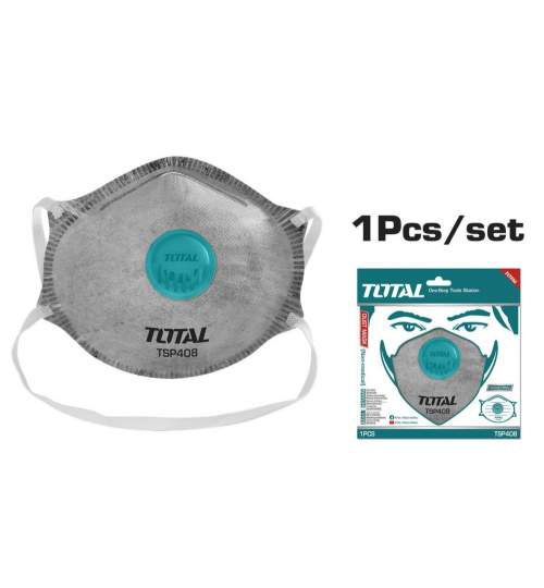 TOTAL - Masca protectie praf - 4 straturi P2 - fib - MTO-TSP408