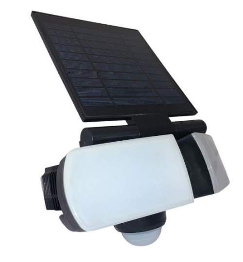 Proiector solar Armor-8 Security, reglabil, 8W, Li-Ion, 600 lm, senzor de miscare, IP44, 6400K FMG-072-001-0008