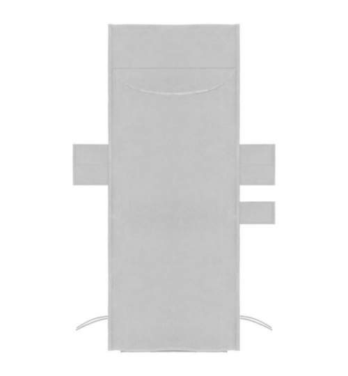 Prosop pentru sezlong, cu 3 buzunare, microfibra, gri, 210x75 cm, Springos MART-CS0022