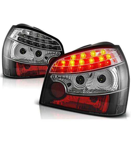 Stopuri LED compatibile cu Audi A3 08.96-08.00 Negru LED KTX3-LDAU08