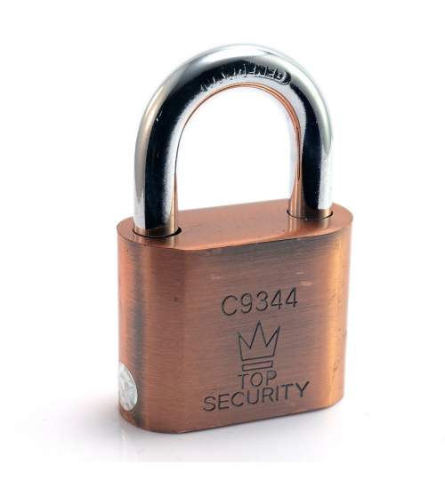 Lacat Top Security corp din cupru + 3 chei MART-C9344