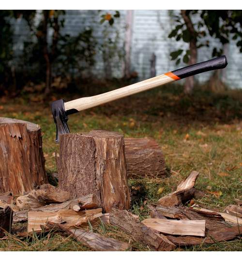 Topor pentru despicat, coada lemn, cu protectie, 3 kg, 10x90 cm, Richmann Exclusive MART-C2488