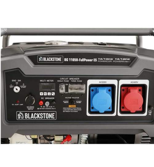 Generator de current pe benzina Blackstone BG 11050-FullPower ES, putere nominala 7.5 kW, Trifazat, AVR, ATS pornire automata FMG-K601396
