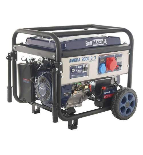 Generator de current pe benzina BullMach Ambra 9500 E-3, putere nominala 7 kW, Trifazat, AVR, ATS pornire automata FMG-K602422