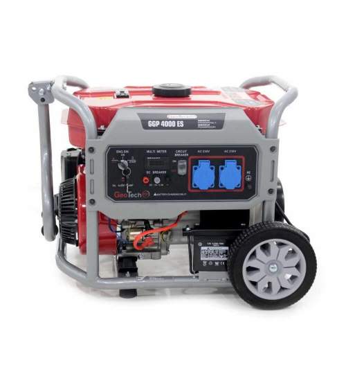 Generator pe benzina GeoTech GGP 4000 ES, 3.2 kW, 4 timpi, Monofazat, AVR, pornire la cheie FMG-K501530