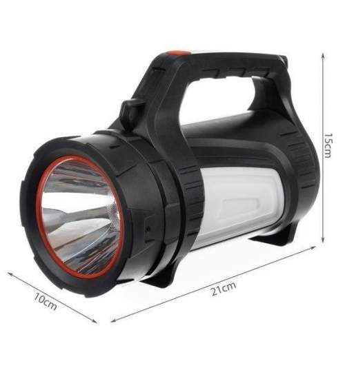 Lanterna camping, 2 in 1, cu functie powerbank, curea de umar, LED, 1200 lm, USB, Isotrade MART-00012526-IS