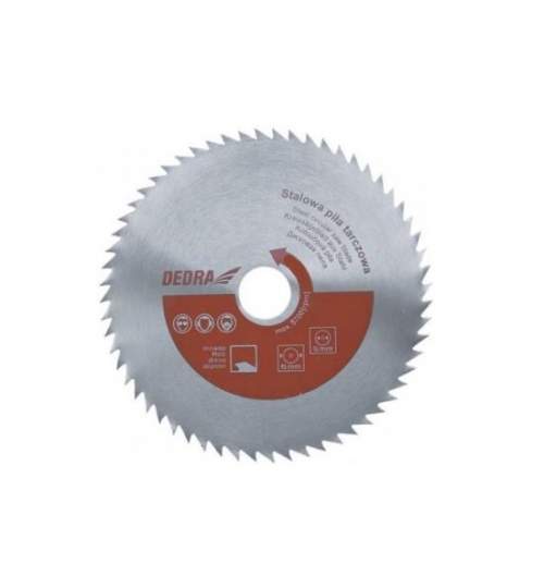 Disc circular, otel, 60 dinti, 350 mm, Dedra MART-HS35060
