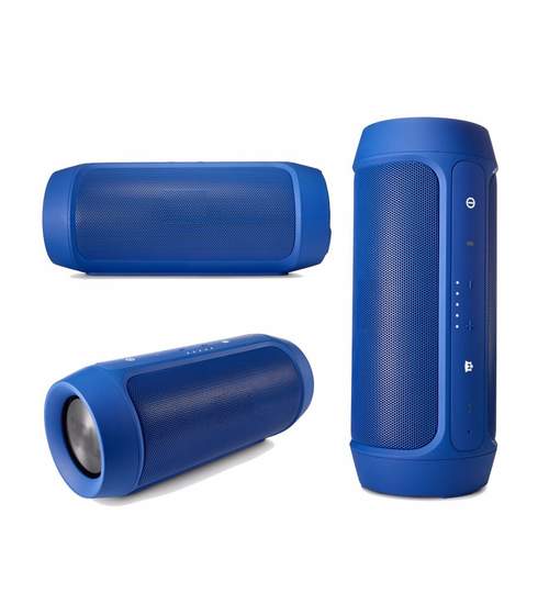 Boxa portabila wireless bluetooth cu port USB si slot card SD, Charge 2+, rezistenta la apa, Culoare Albastru