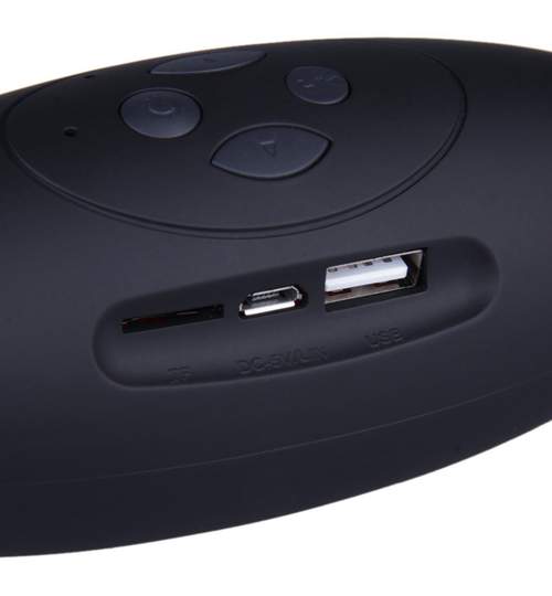 Boxa audio portabila MINI X6 cu Bluetooth, MP3, FM, USB, Slot Micro SD + microfon incorporat, culoare Albastru