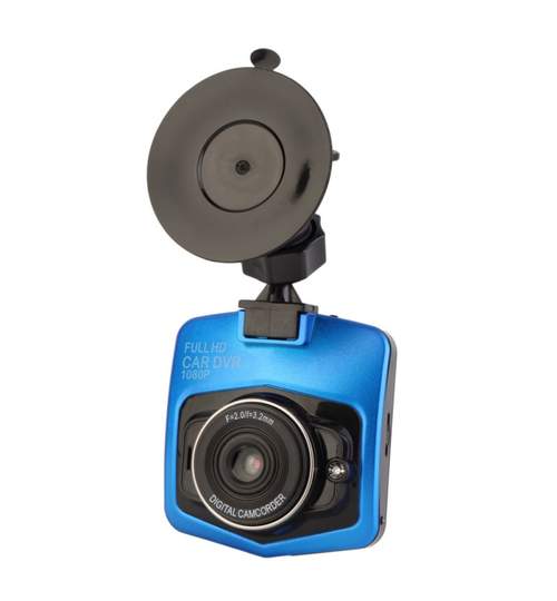 Camera video auto DVR Full HD 1080P cu LED pentru filmare nocturna, culoare Albastru/Negru