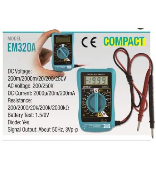 Multimetru digital mini EMOS EM320A MART-213917