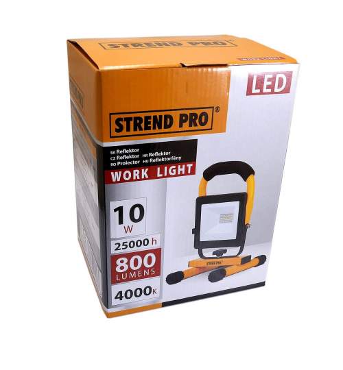 Proiector lucru, LED SMD, stativ, 10 W, 800 lm, cablu 1.8 m, IP65, Strend Pro MART-2171421