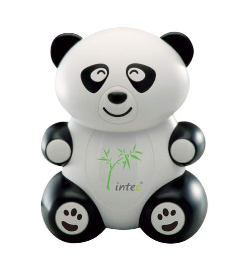 Aparat de Aerosoli Inhalator - Nebulizator cu Compresor pentru Copii si Adulti, Forma de Urs Panda + Accesorii Complete