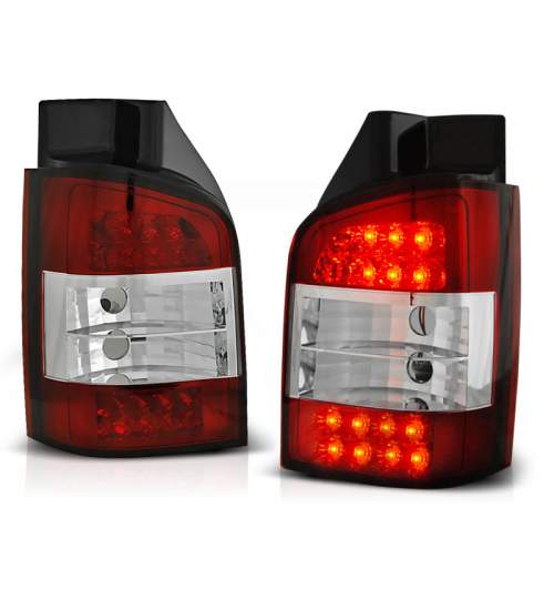 Stopuri LED compatibile cu VW T5 04.03-09 Rosu Alb LED KTX3-LDVW27