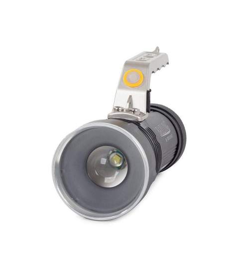 Lanterna aluminiu, cu acumulator, camping, tactica, Bailong, LED CREE XM-L T6, ZOOM, USB, reglabila, IPX4, 400 m, 6.5x17.5-18.7 cm MART-08290_VG