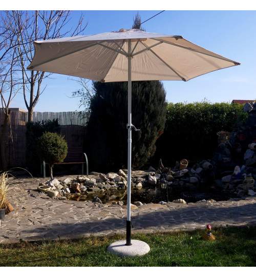 Suport pentru umbrela, beton, alb, 20 kg, 45 cm, 38 mm, Carter MART-802170