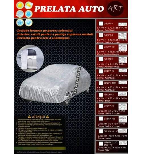 Prelata protectie caroserie calitate premium Deluxe Dacia Duster 2009-2017 MALE-2086