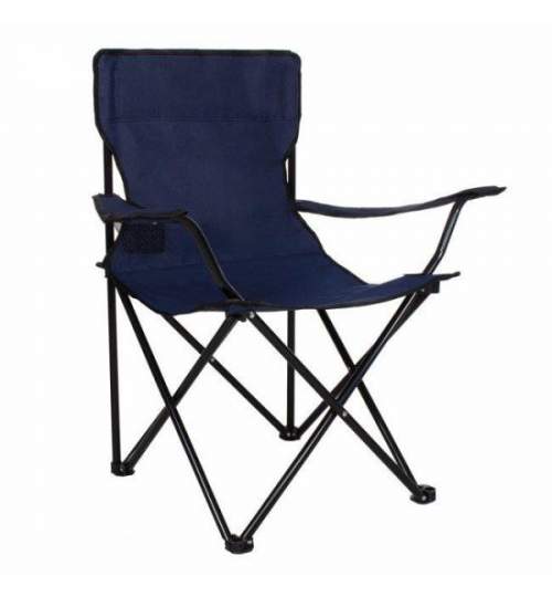 Scaun pliabil pentru camping, gradina, pescuit, albastru, SPRINGOS MART-CS0003