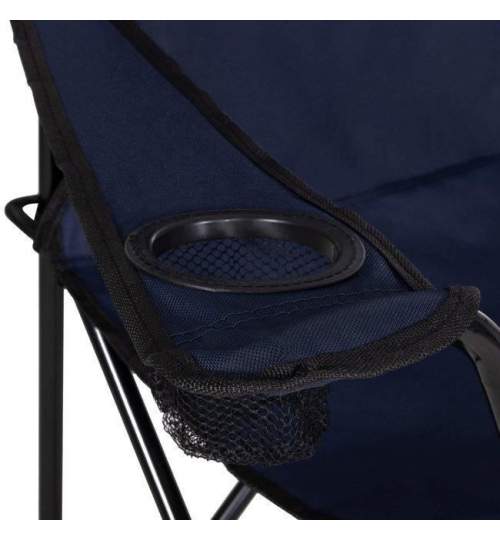 Scaun pliabil pentru camping, gradina, pescuit, albastru, SPRINGOS MART-CS0003