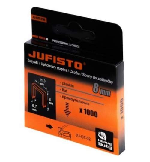 Capse tip J/53, 8 mm, 1000 buc, Jufisto MART-JU-GTS-F08