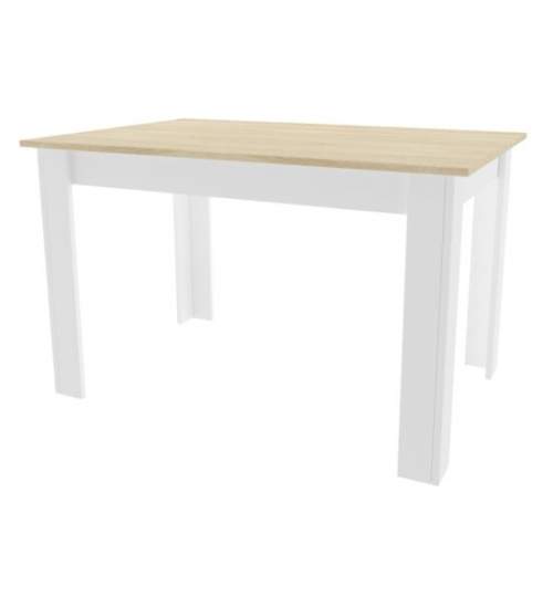 Masa pentru sufragerie/living, Artool, lemn, stejar sonoma si alb, 120x80x75 cm MART-15387_1