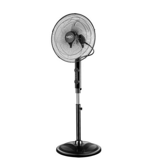 Ventilator cu picior, 80 W, telecomanda, 3 viteze, 45 cm, NEO MART-90-004