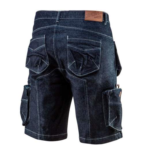 Pantaloni scurti de lucru tip blugi, model Denim, marimea L/52, NEO MART-81-279-L
