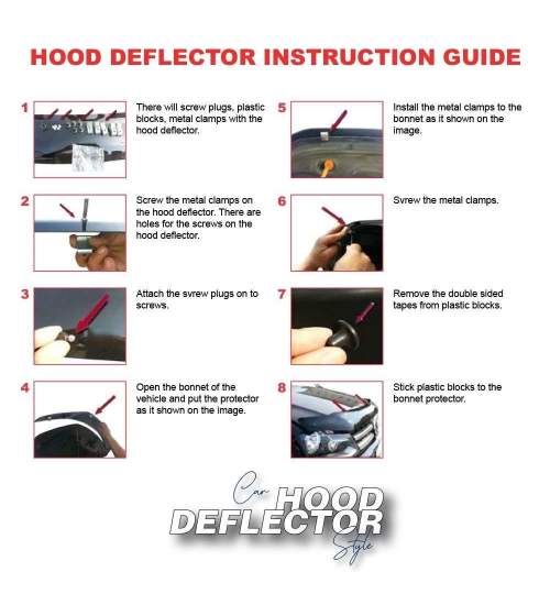 Deflector protectie capota plastic Citroen Nemo 2007+ ® ALM MALE-9235