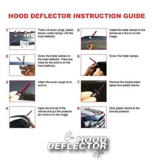 Deflector protectie capota plastic Ford Custom 2018+ ® ALM MALE-9238