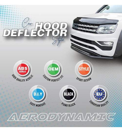 Deflector protectie capota plastic Ford Focus 2 2005-2008 ® ALM MALE-9239