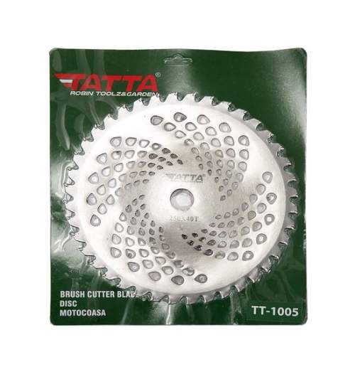 Disc circular vidia pentru motocoasa/trimmer, Tatta, 250x25.4 mm, 40 dinti MART-TT1005