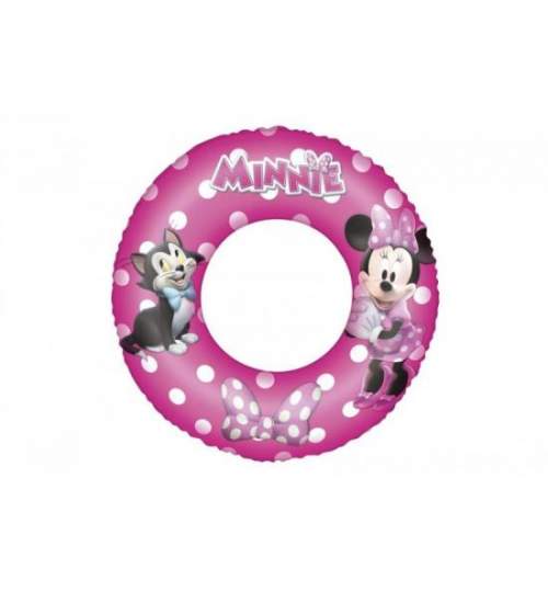 Colac inot pentru copii, gonflabil, model Minnie, roz, 56 cm, Bestway MART-8050156