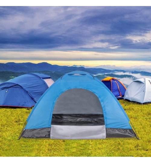 Cort camping, albastru, 200x150x110 cm, Springos MART-PT007