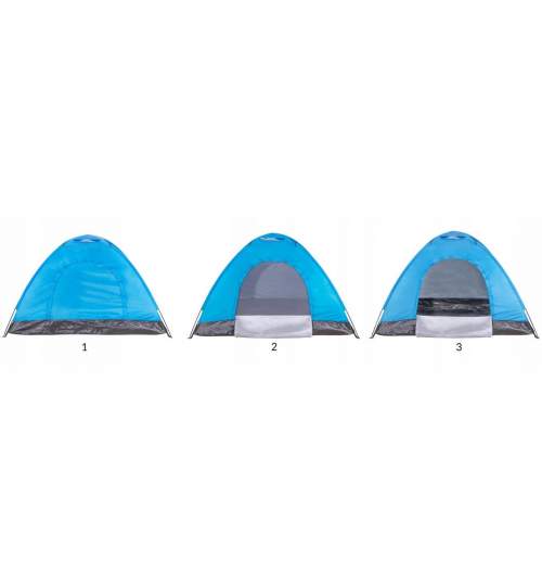 Cort camping, albastru, 200x150x110 cm, Springos MART-PT007